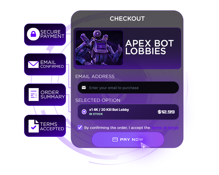 Checkout: enter email, choose a plan, and pay