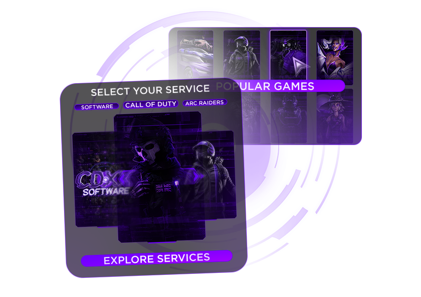 Select your service: homepage carousel and category listings
